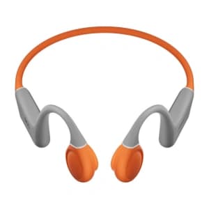 QCY T25 open ear wireless headphones IPX5 Bluetooth 5.3 grey-orange