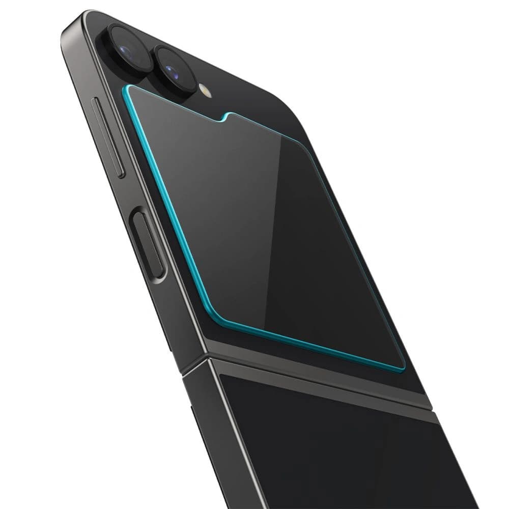 Gehärtetes Glas Spigen GLAS.tR ez Fit Samsung Galaxy Z Flip 6 / 7 FE Clear [2 PACK] - 3