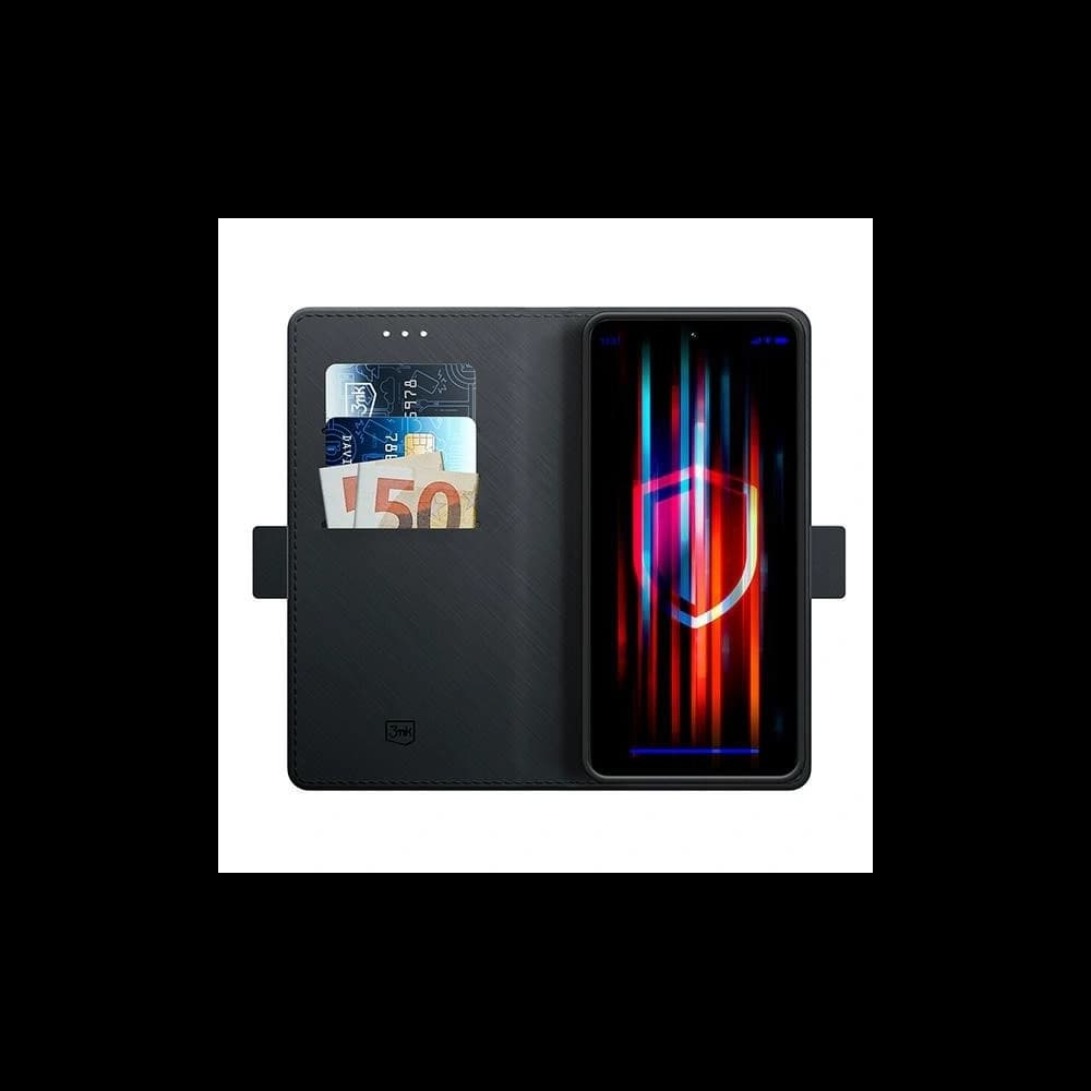 Case mit Klappe 3MK Wallet Case Redmi Note 13 4G schwarz/black - 2