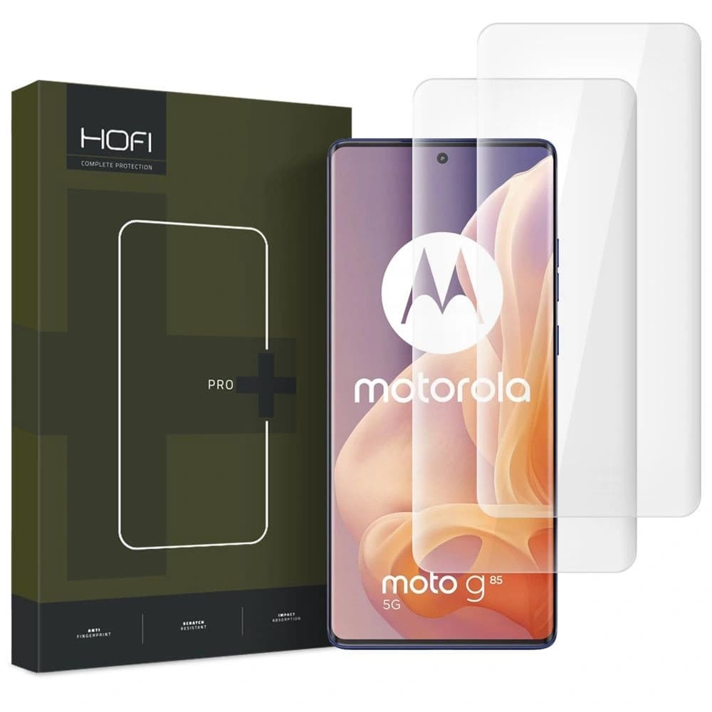 Gehärtetes Glas Hofi UV Glass Pro+ Motorola Moto G85 5G Klar [2 PACK] - 1