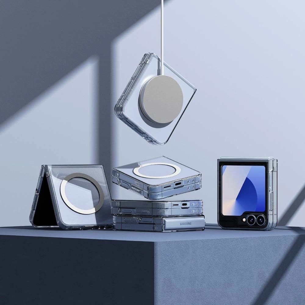 Case Ringke Fusion Magnetic MagSafe Samsung Galaxy Z Flip 6 / 7 FE Clear - 6