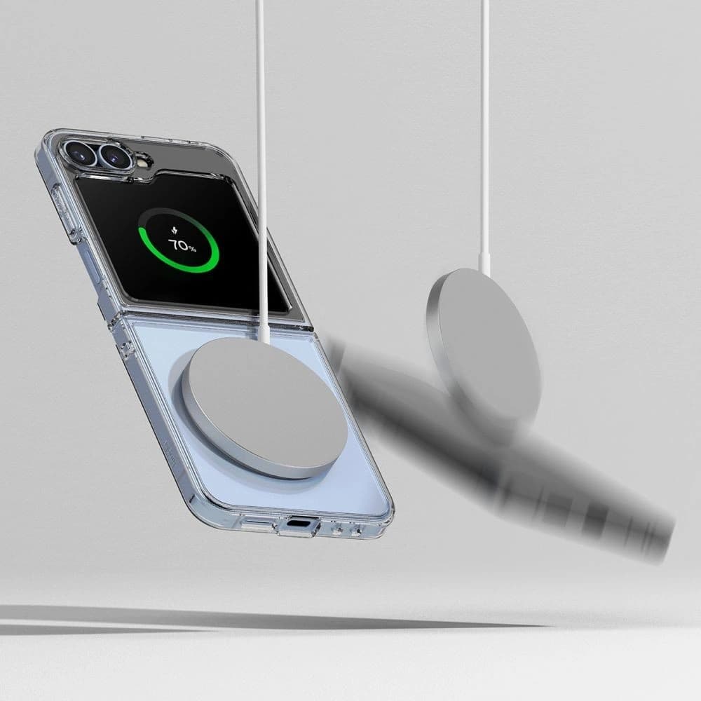 Case Ringke Fusion Magnetic MagSafe Samsung Galaxy Z Flip 6 / 7 FE Clear - 8