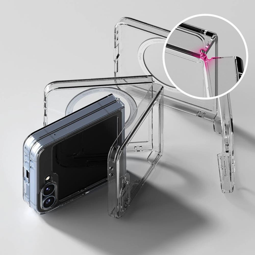 Case Ringke Fusion Magnetic MagSafe Samsung Galaxy Z Flip 6 / 7 FE Clear - 10