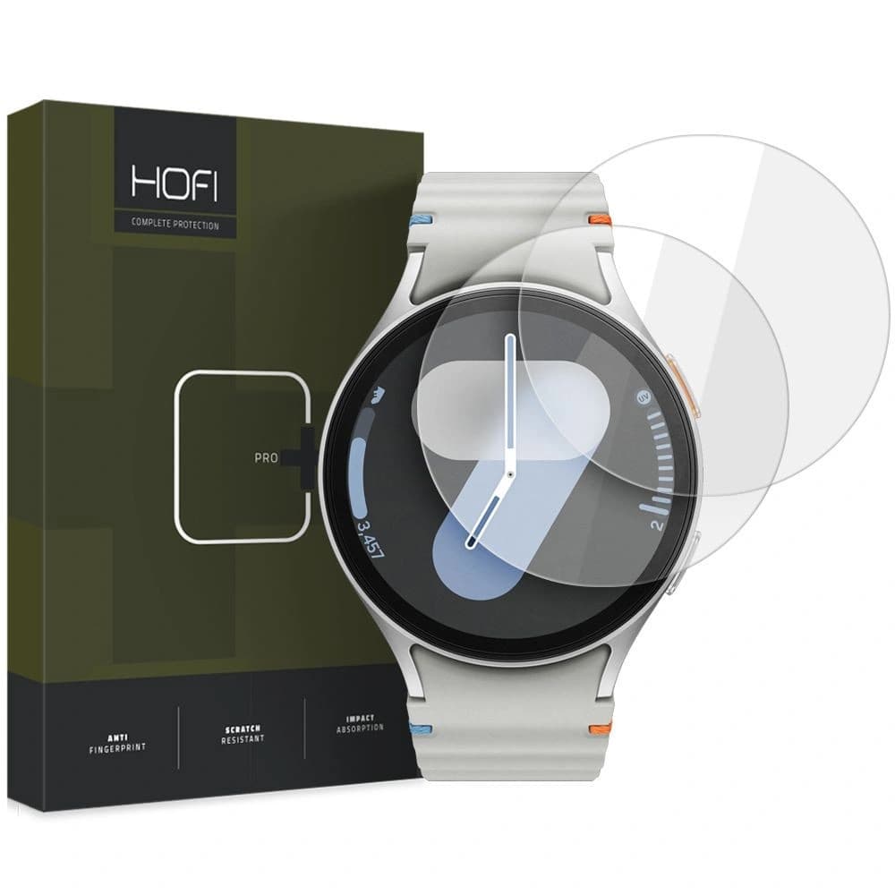 Hofi Glass Pro+ Samsung Galaxy Watch 4 / 5 / 6 / 7 / FE 40mm Clear [2 PACK] - 1