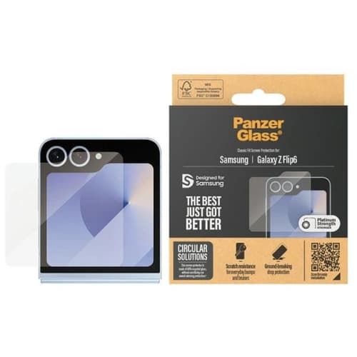Gehärtetes Glas PanzerGlass Classic Fit Samsung Galaxy Z Flip 6 / 7 FE Bildschirmschutz