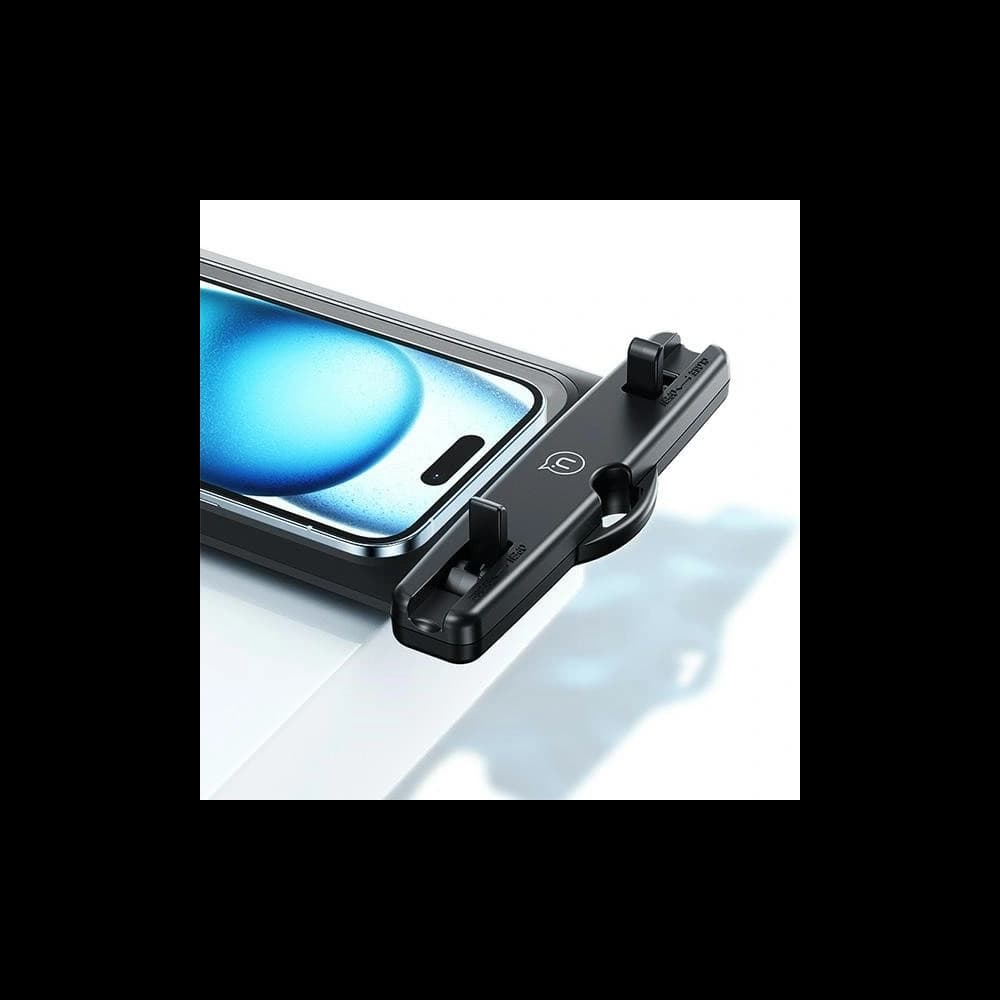 Universelle doppelte wasserdichte Hülle 6,7" USAMS IP68 weiß/white - 3