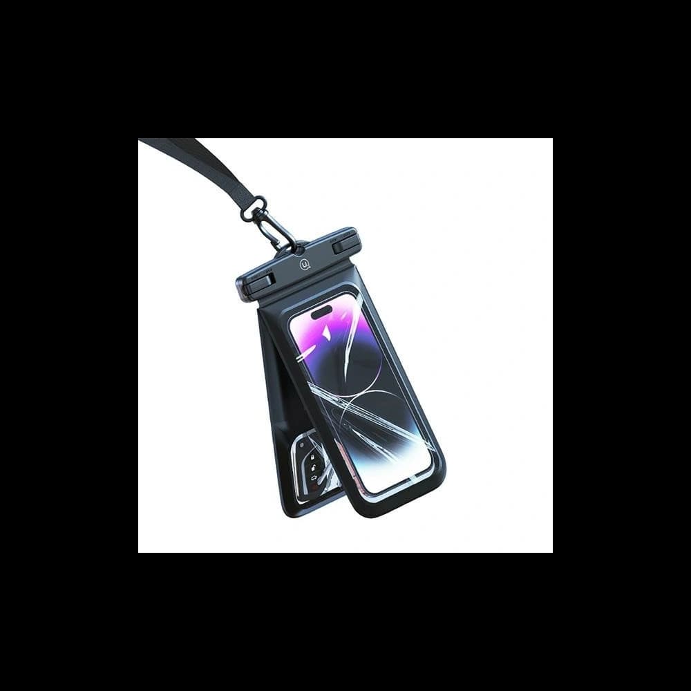 Universelle doppelte wasserdichte Hülle 6,7" USAMS IP68 rosa/pink - 6