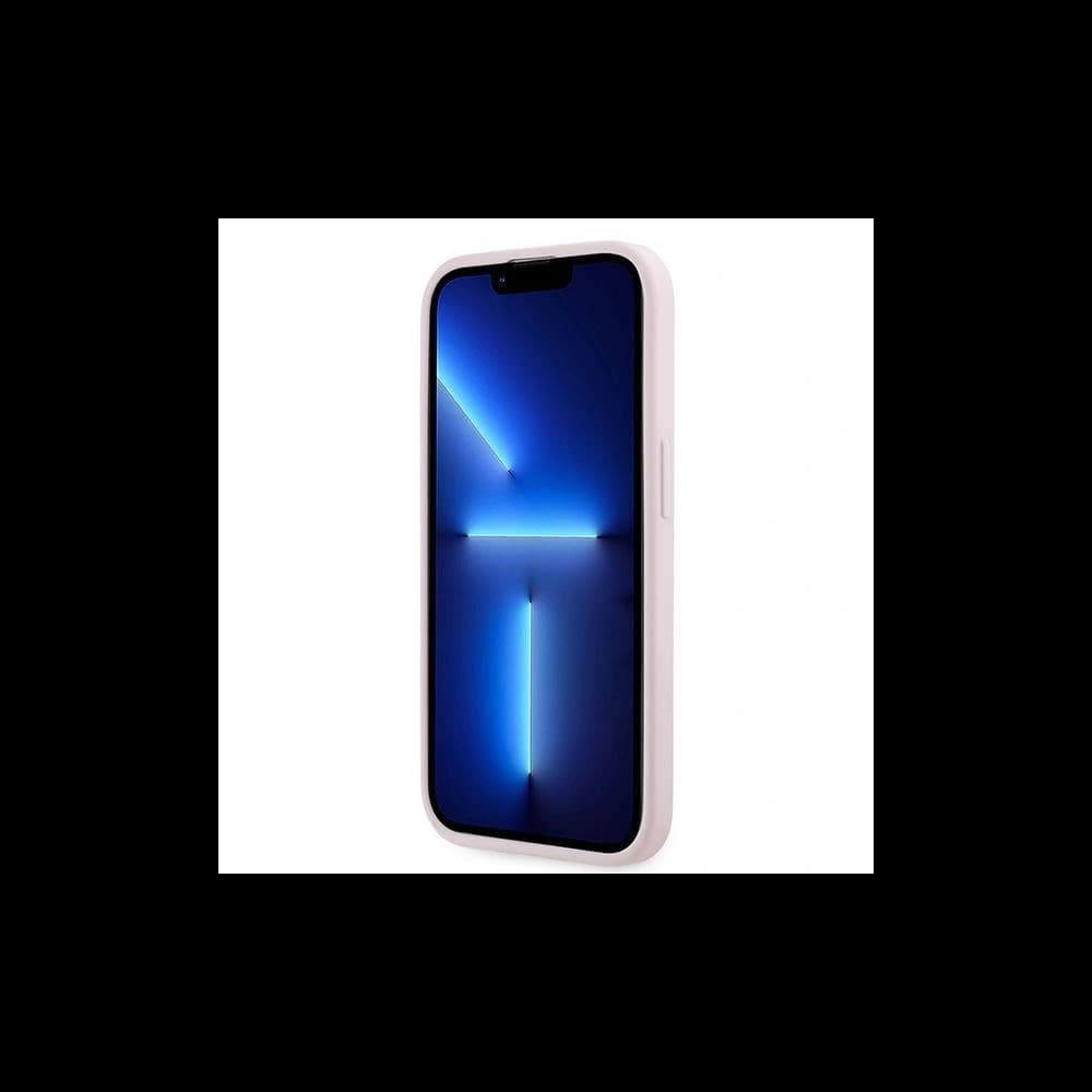 Case Karl Lagerfeld KLHCP14LPQDSMGP Apple iPhone 14 Pro Hardcase Diagonal Quilted Script rosa/pink - 5