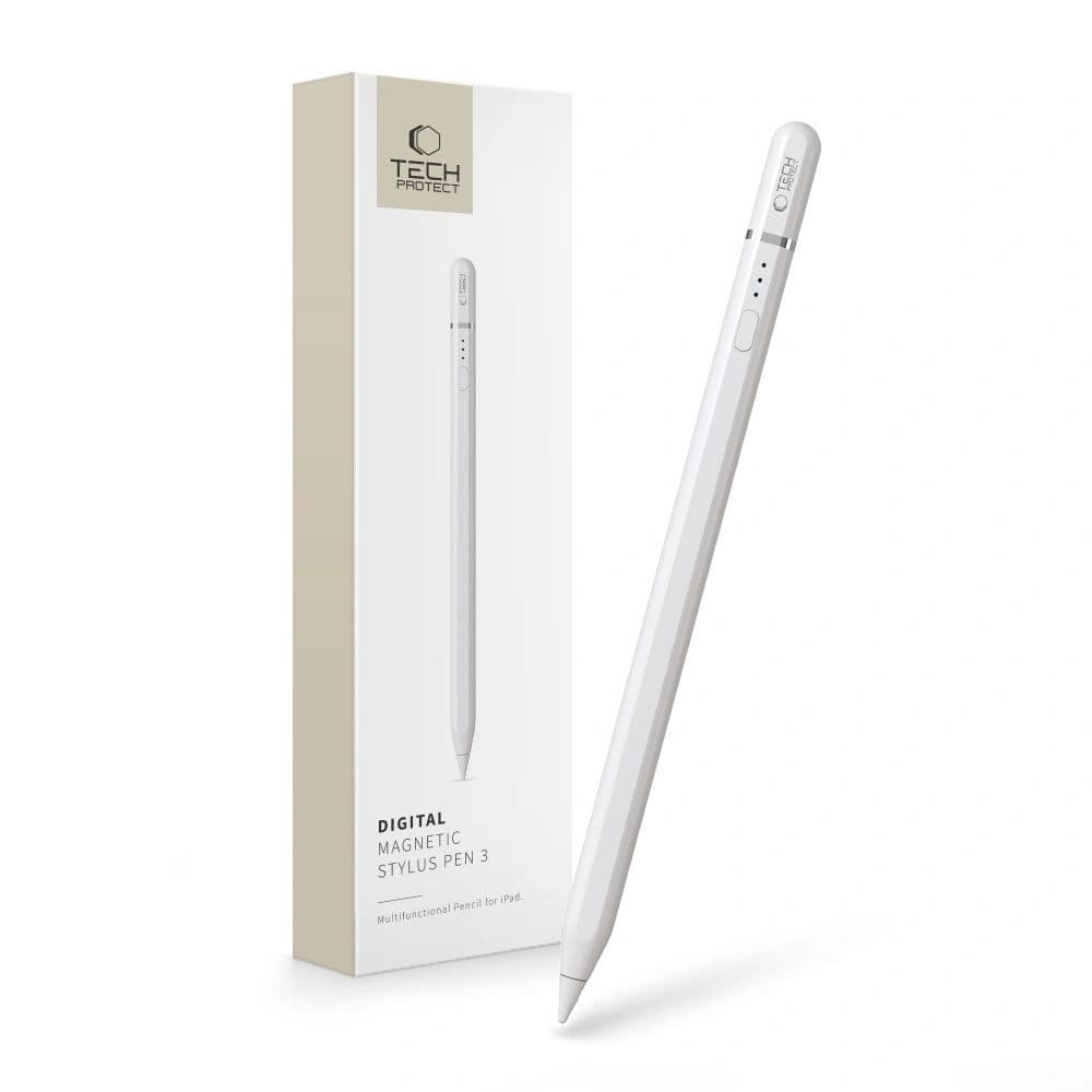 Rudern Tech-Protect Digital Magnetic Stylus Pen 3 iPad Weiß - 1