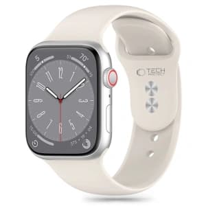 Tech-Protect Silikon Apple Uhr 4/5/6/7/8/9/SE/10 38/40/41/42mm Starlight