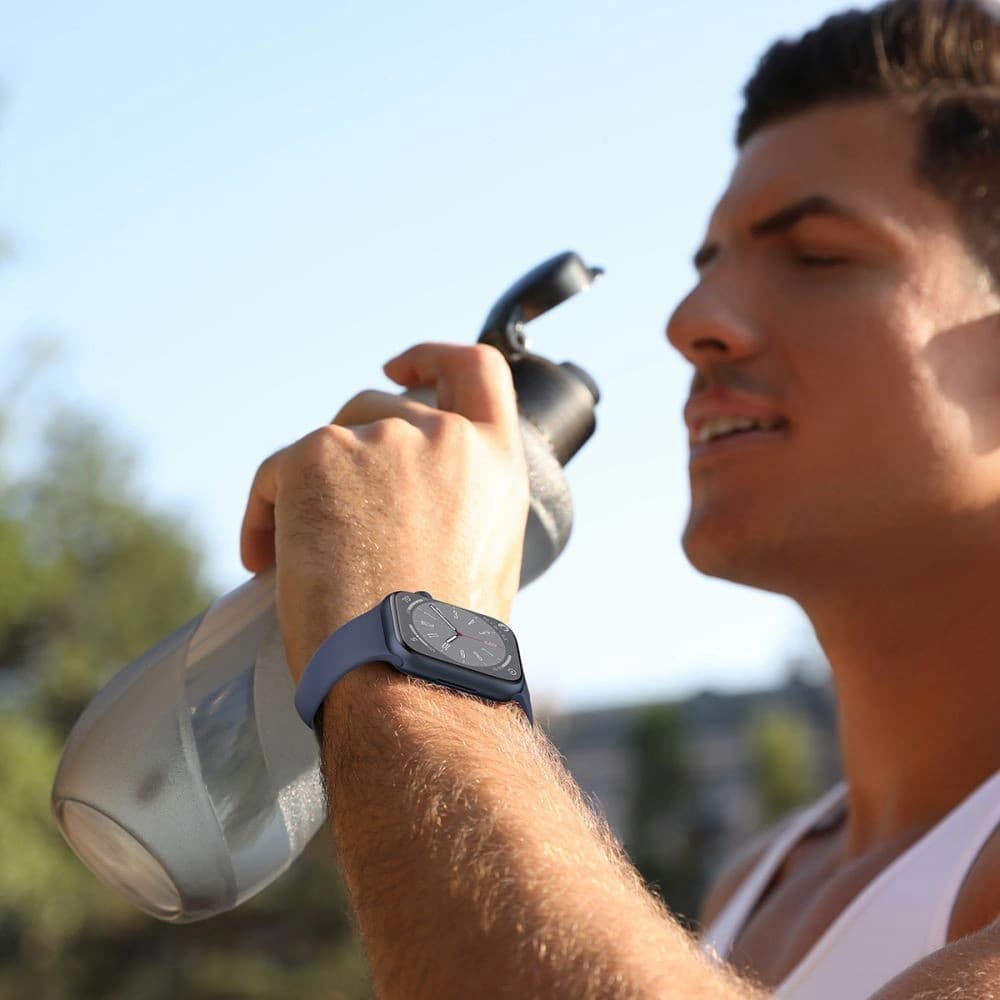 Belt Tech-Protect Silicone Apple Watch 4/5/6/7/8/9/SE/10 38/40/41/42mm Light Pink - 3