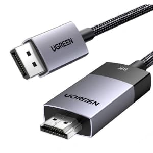 UGREEN DP115 DisplayPort / HDMI Kabel 8K60Hz, 1m schwarz
