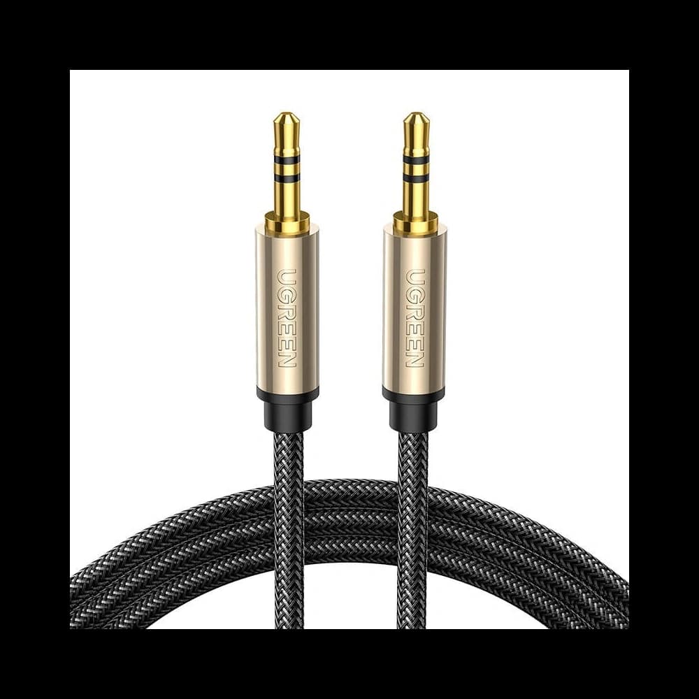 Kabel UGREEN AV125 AUX mini jack 3.5mm vergoldet, 3m (grau) - 1
