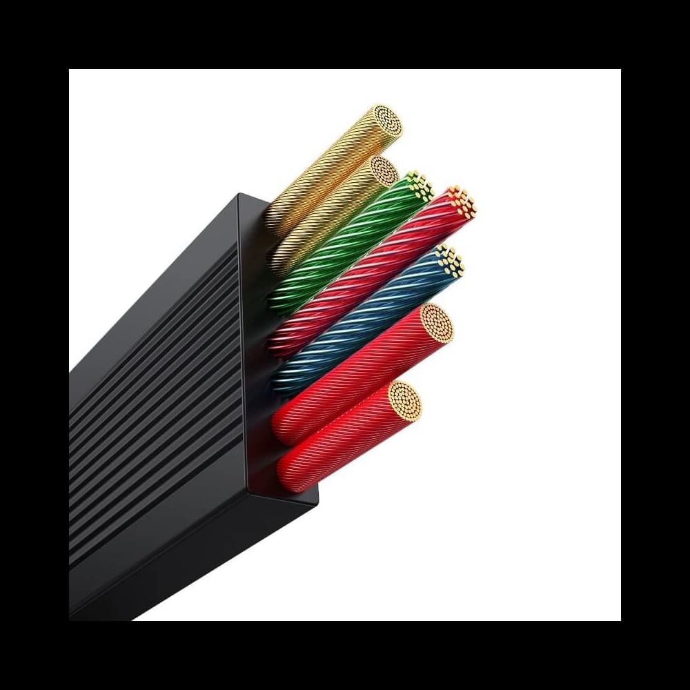 Baseus Free2Draw 3w1 USB-C / USB-C, Lightning, MicroUSB cable 100W 1.1m black - 6