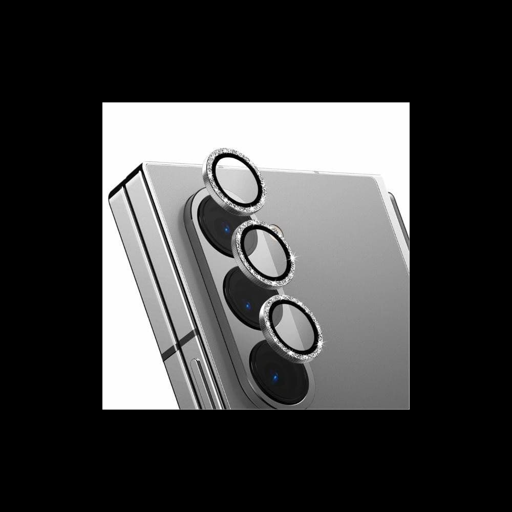 Glas für das Objektiv des UNIQ Optix Aluminium Kameraobjektivschutzes Samsung Galaxy Z Fold6 in Sterlingsilber - 1