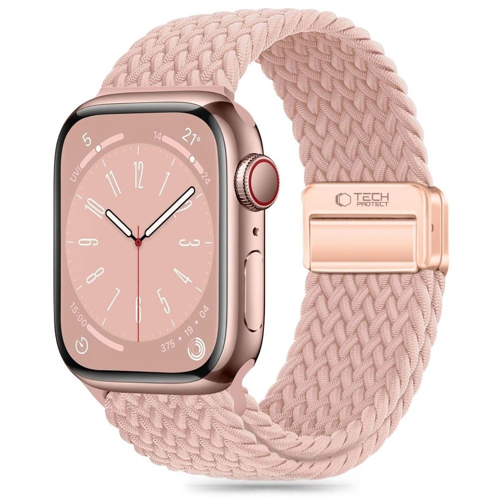 Tech-Protect Nylonmag Apple Watch 4/5/6/7/8/9/SE/Ultra 1/2 42/44/45/49mm Staubige Rose - 1