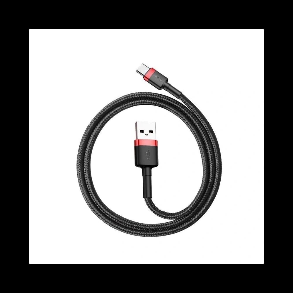 Baseus USB-C Kabel Cafule 2A 3m (rot/schwarz) - 3