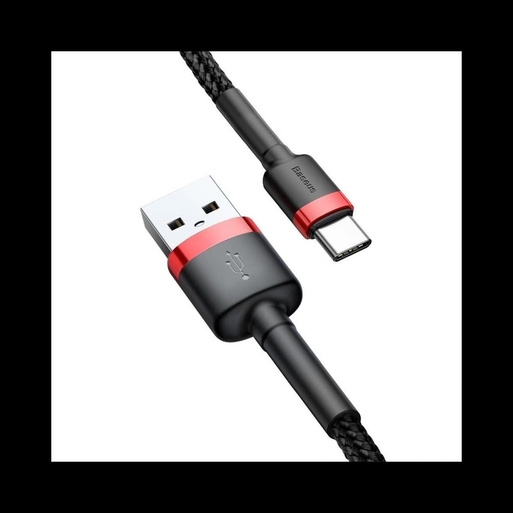 Baseus USB-C Kabel Cafule 2A 3m (rot/schwarz) - 4