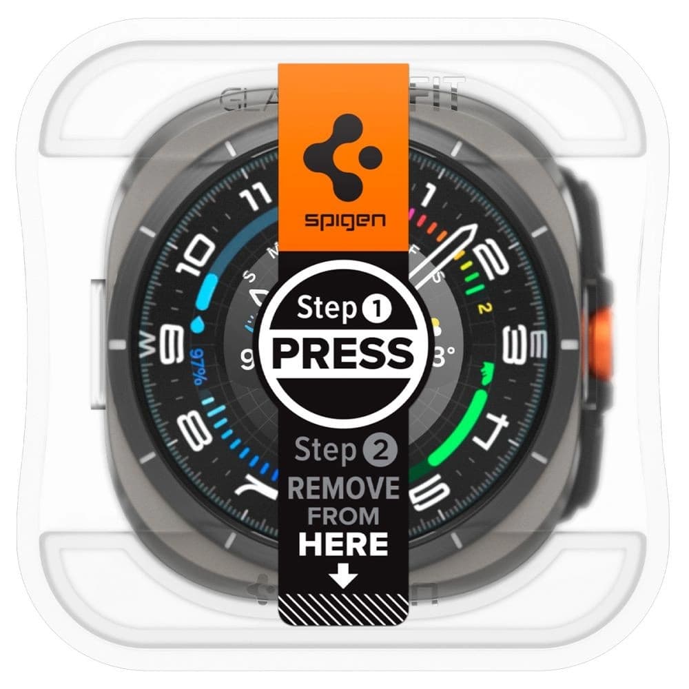 Spigen GLAS.tR ez Fit Galaxy Watch Ultra 47mm Clear [2 PACK] - 2