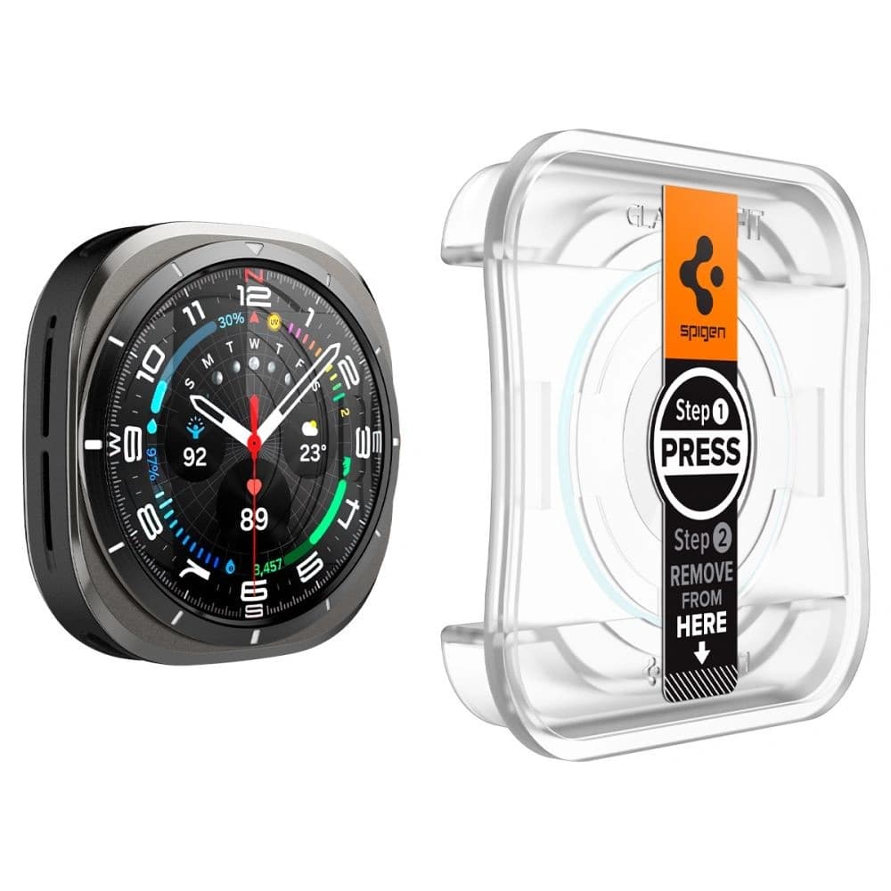 Spigen GLAS.tR ez Fit Galaxy Watch Ultra 47mm Clear [2 PACK] - 3