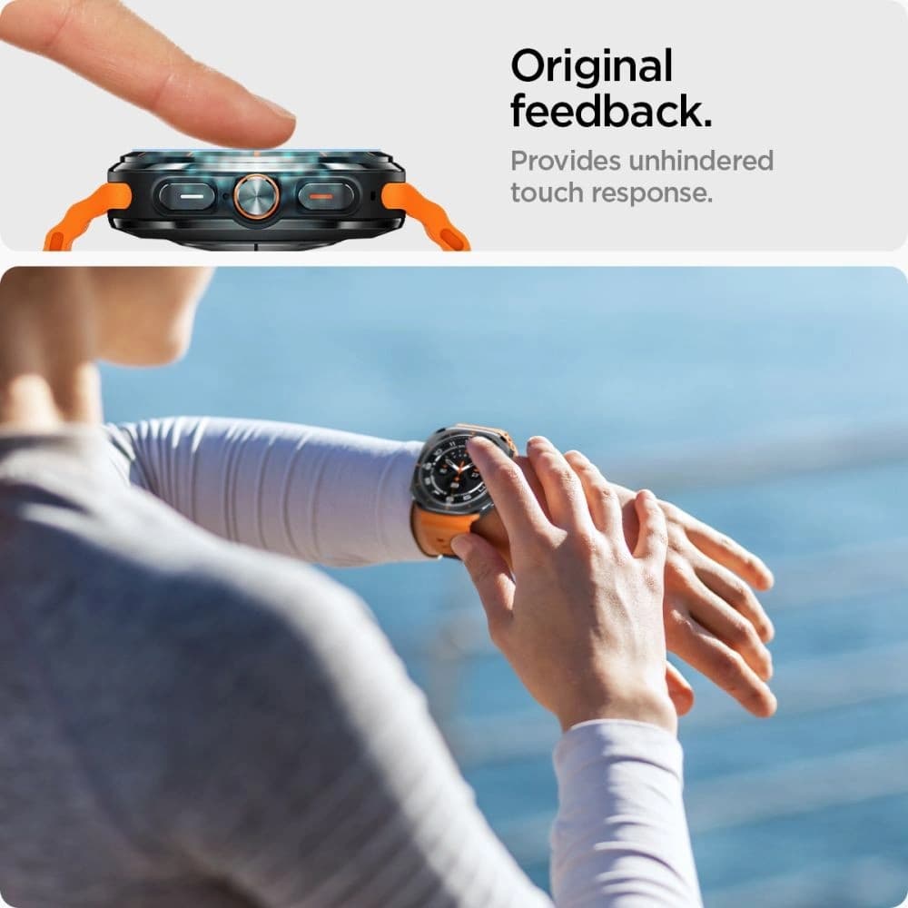 Spigen GLAS.tR ez Fit Galaxy Watch Ultra 47mm Clear [2 PACK] - 9