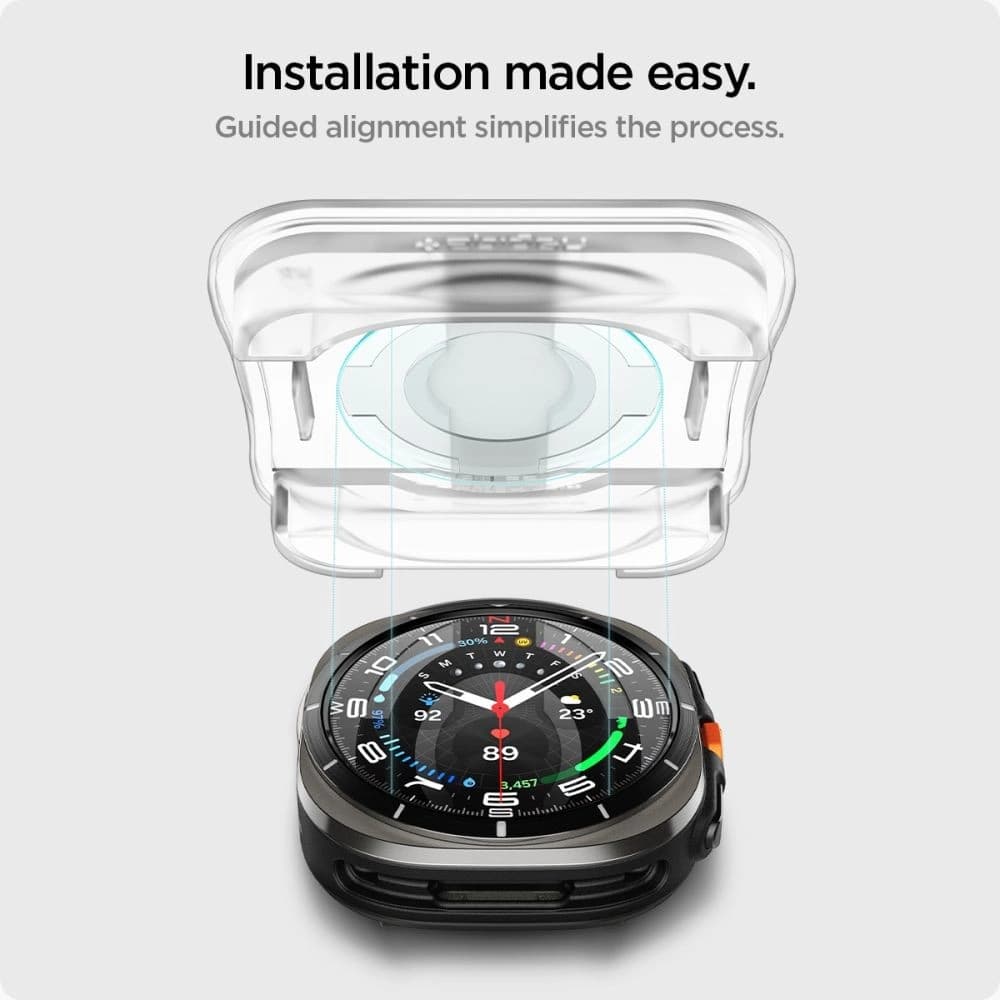 Spigen GLAS.tR ez Fit Galaxy Watch Ultra 47mm Clear [2 PACK] - 10