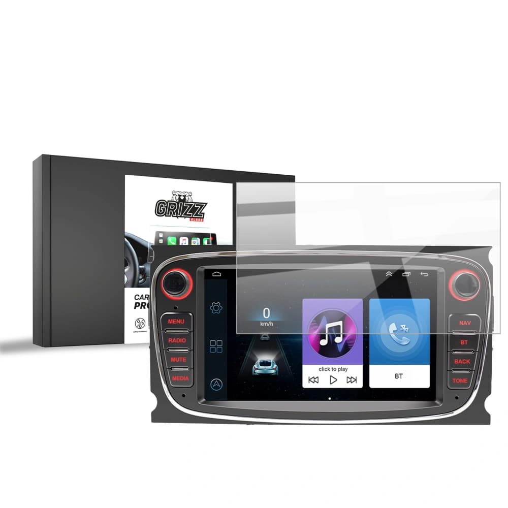 Ceramic GrizzGlass CarDisplay Protection Android Radio 2DIN 7" Ford - 1