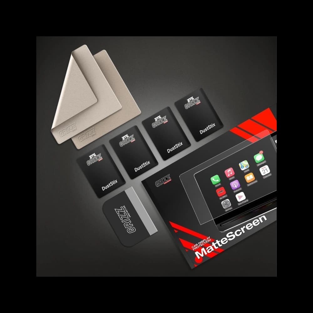 Matte GrizzGlass CarDisplay Protection Android Radio Allnoel A3454 10" - 8