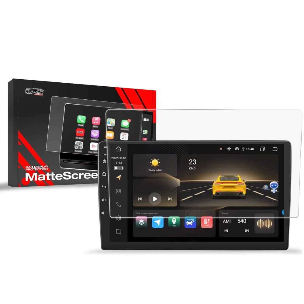 Matte GrizzGlass CarDisplay Protection Android Radio DJKD 9" - 1