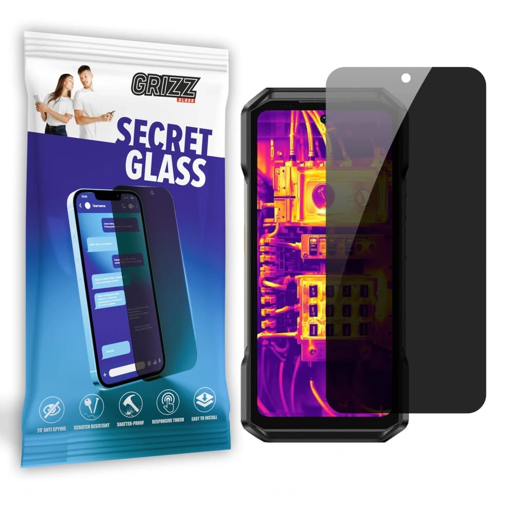 GrizzGlass Matte SecretGlass privacy glass for Ulefone Armor 27T Pro - 1