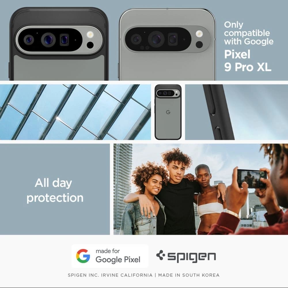 Case Spigen Ultra Hybrid Google Pixel 9 Pro XL Matte Black - 14