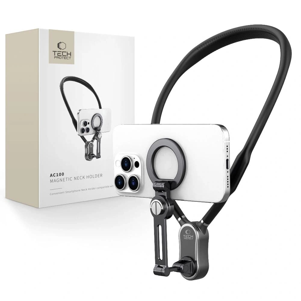 Tech-protect AC100 Magnetischer MagSafe Halshalter Schwarz - 1