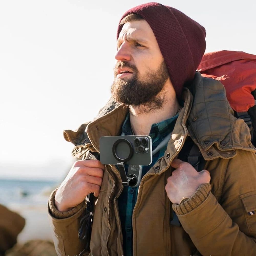 Tech-protect AC100 Magnetischer MagSafe Halshalter Schwarz - 5