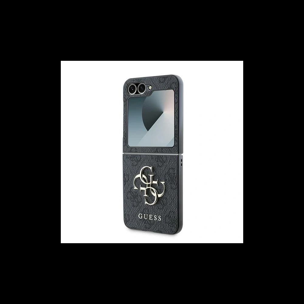 Guess Samsung Tasche GUHCZF64GMGGR Galaxy Z Flip 6 / 7 FE Leder 4G Metall Logo schwarz/schwarz - 6