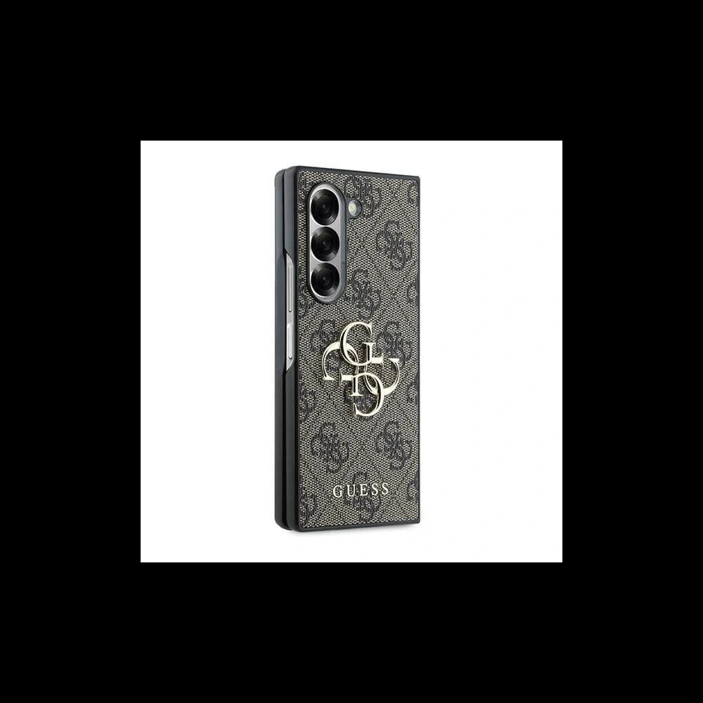 Guess Samsung Tasche GUHCZFD64GMGBR Galaxy Z Fold6 Leder 4G Metall Logo braun - 5