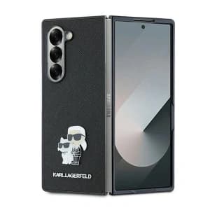 Case Karl Lagerfeld KLHCZFD6SAPKCNPK Samsung Galaxy Z Fold6 Saffiano Metal Pin black