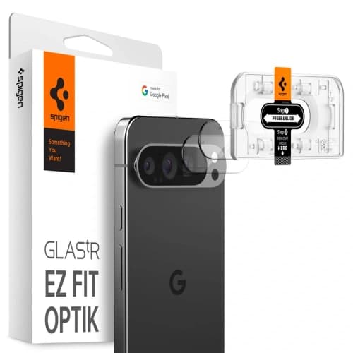 Spigen Gehärtetes Kameraglas Optik.tr ez Fit Kamera Schutz Google Pixel 9 Pro Kristallklar [2 PACK]