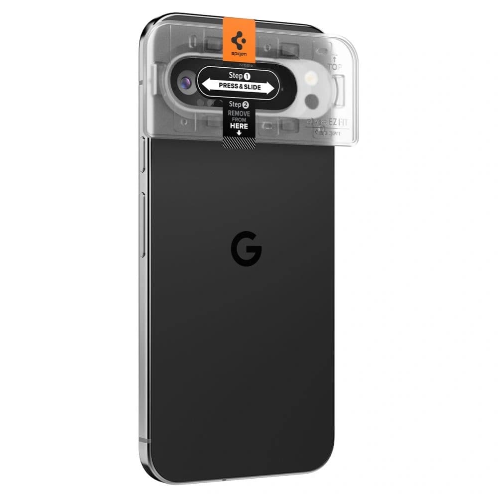 Spigen Gehärtetes Kameraglas Optik.tr ez Fit Kamera Schutz Google Pixel 9 Pro Kristallklar [2 PACK] - 3