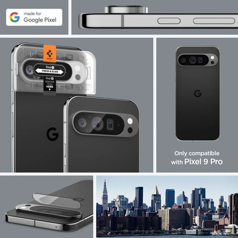 Spigen Gehärtetes Kameraglas Optik.tr ez Fit Kamera Schutz Google Pixel 9 Pro Kristallklar [2 PACK] - 11