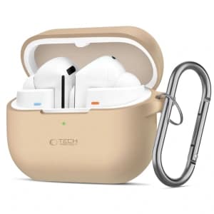 Tech-Protect Samsung Fall Silikon-Haken Galaxy Buds 3 / 3 Pro Cafe Latte