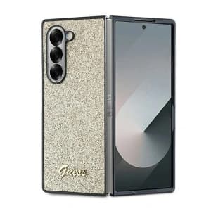 Case Guess GUHCZFD6HGGSHD Samsung Galaxy Z Fold6 4G Glitter Script gold