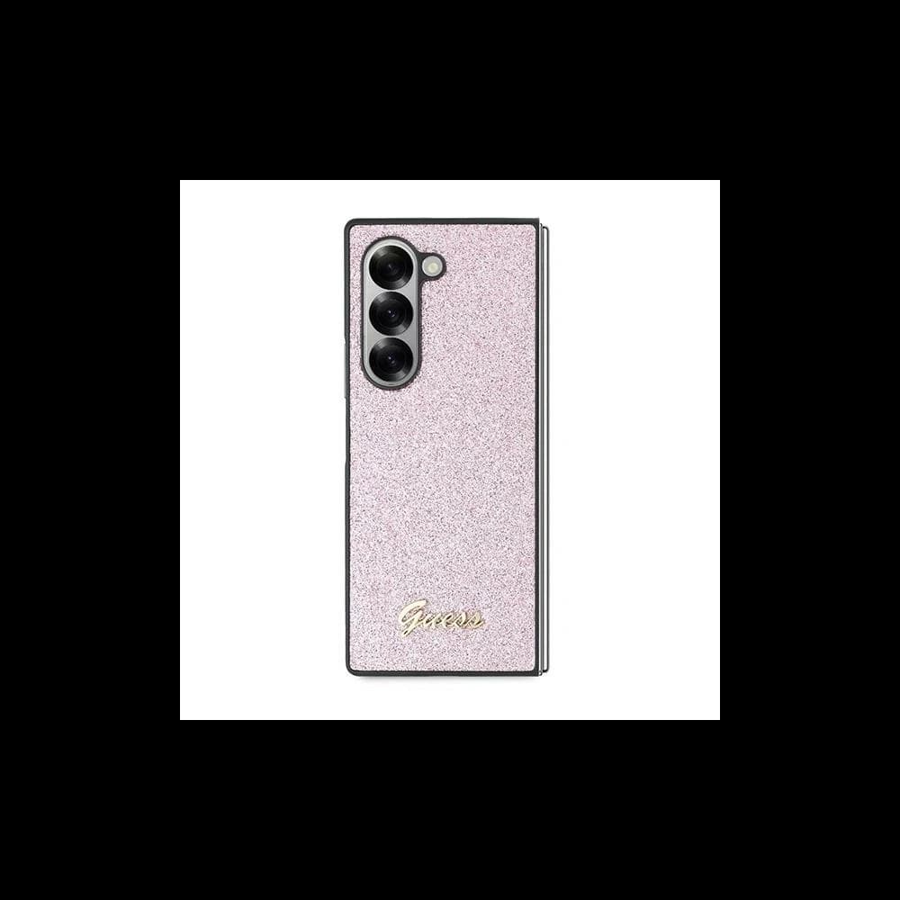Case Guess GUHCZFD6HGGSHP Samsung Galaxy Z Fold6 hardcase 4G Glitter Script pink - 2