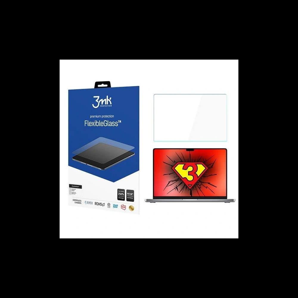 Hybrid glass 3MK FlexibleGlass Apple MacBook Pro 14" 2021-2025 (M1/M2/M3/M4/M5) - 1