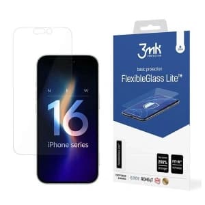Hybriertes Glas 3MK FlexibleGlass Lite Apple iPhone 16 Plus