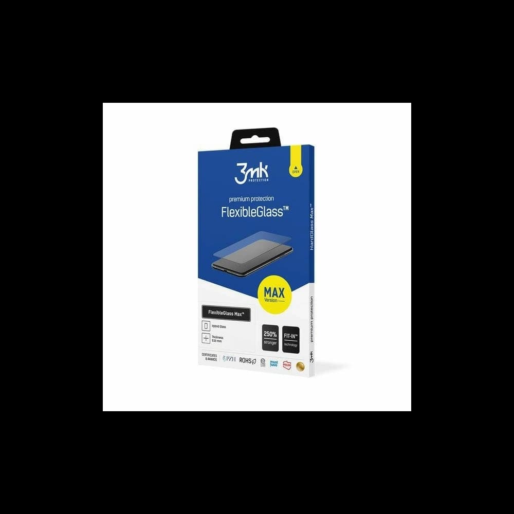 Hybrid glass 3MK FlexibleGlass Max Apple iPhone 16 black - 1