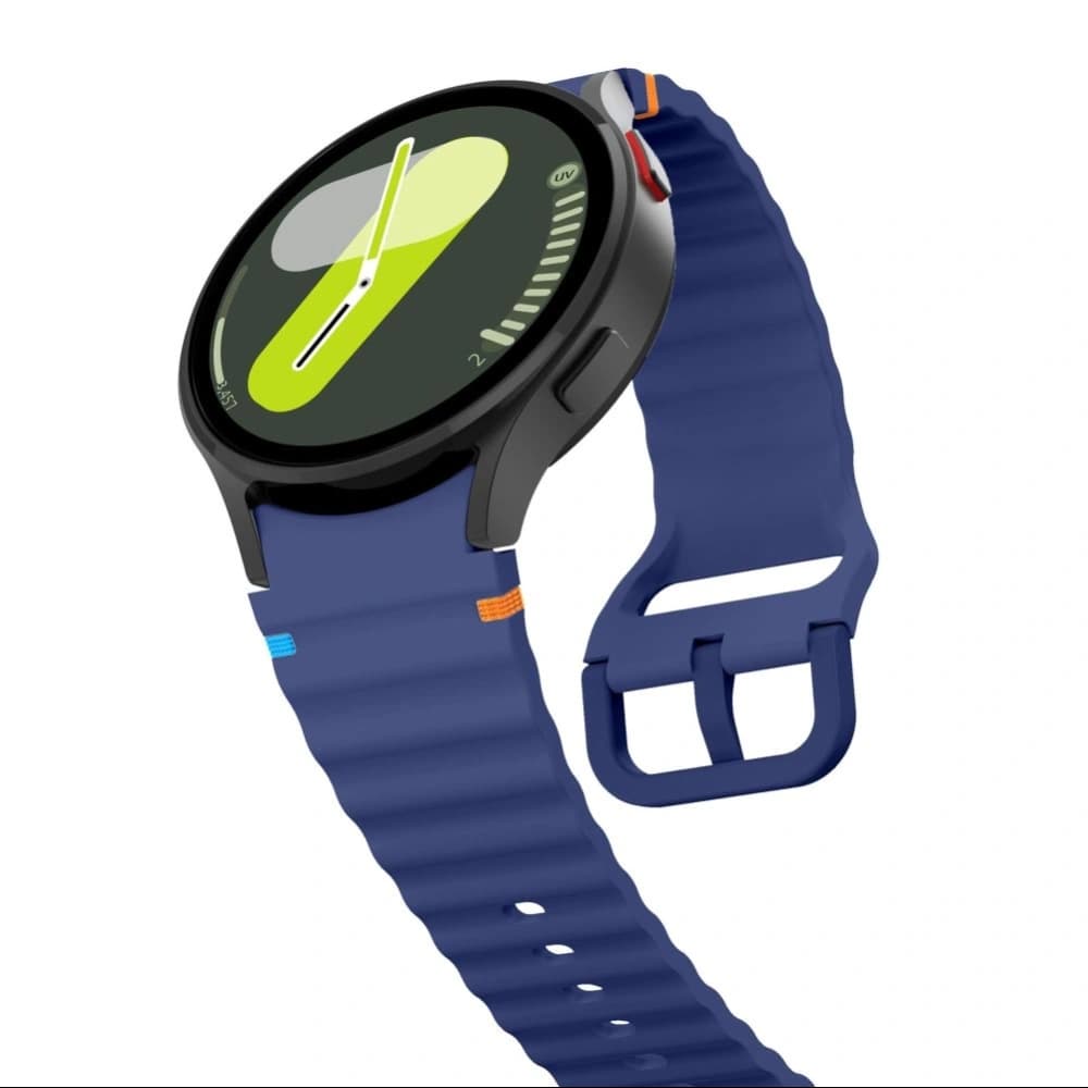 Uhrenarmband Tech-Protect Silikon Sport Samsung Galaxy Watch 4/5/5 Pro/6/7/FE Marineblau - 3