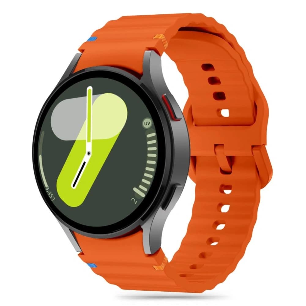 Uhrenarmband Tech-Protect Silikon Sport Samsung Galaxy Watch 4/5/5 Pro/6/7/FE Orange - 1