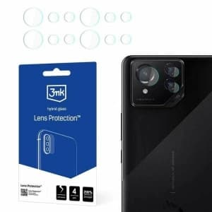 Hybriertes Glas für die Kameraobjektiv 3MK Lens Protect Asus ROG Phone 8/8 Pro [4 PACK]