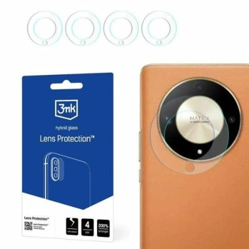 Hybrid glass for camera lens 3MK Lens Protect Honor Magic6 Lite 5G [4 PACK]