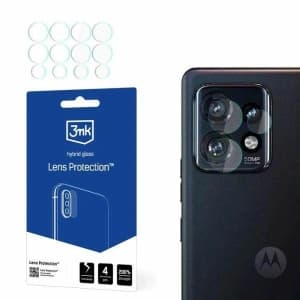 Hybriertes Glas für das Kameraobjektiv 3MK Lens Protect Motorola Edge 50 Pro [4 PACK]